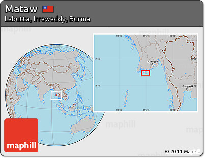 Gray Location Map of Mataw