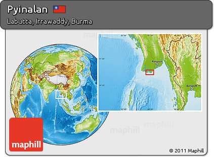Physical Location Map of Pyinalan