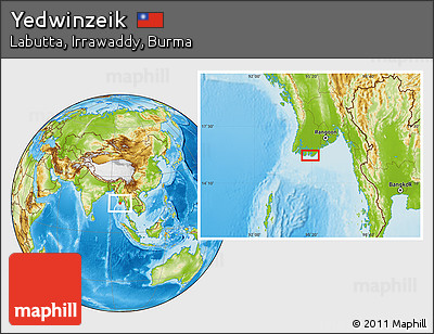Physical Location Map of Yedwinzeik