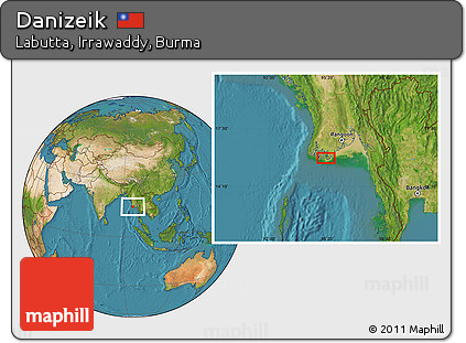 Satellite Location Map of Danizeik