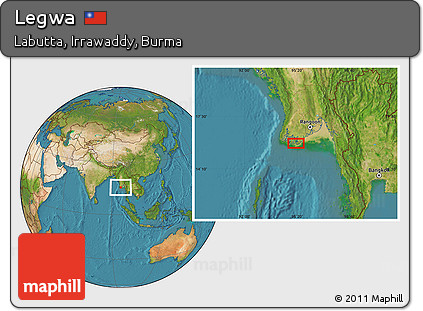 Satellite Location Map of Legwa