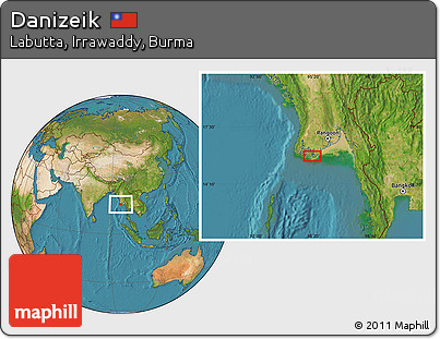 Satellite Location Map of Danizeik