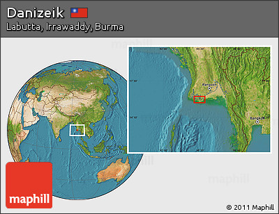 Satellite Location Map of Danizeik
