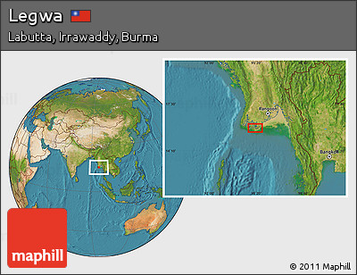 Satellite Location Map of Legwa