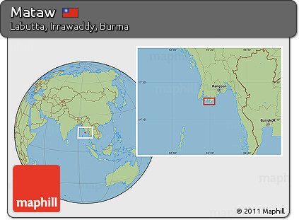 Savanna Style Location Map of Mataw
