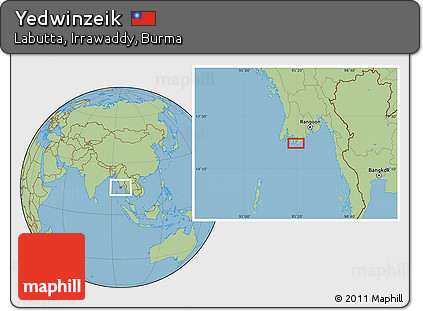 Savanna Style Location Map of Yedwinzeik