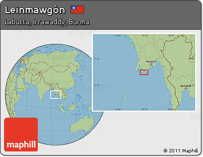Savanna Style Location Map of Leinmawgôn