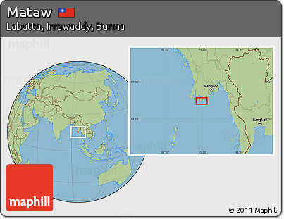 Savanna Style Location Map of Mataw
