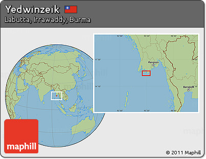 Savanna Style Location Map of Yedwinzeik