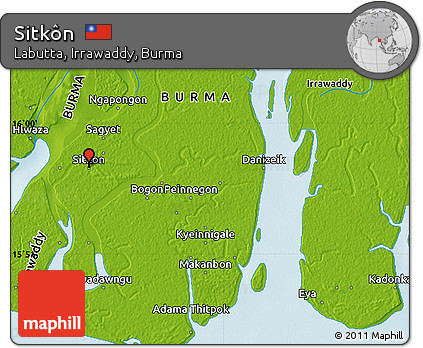 Physical Map of Sitkôn