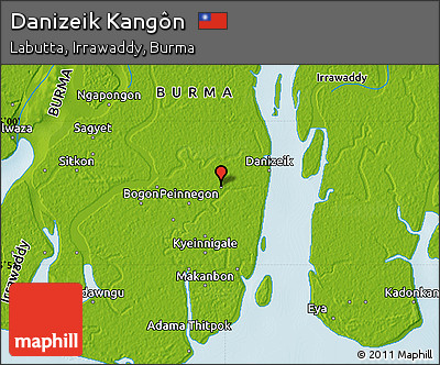Physical Map of Danizeik Kangôn