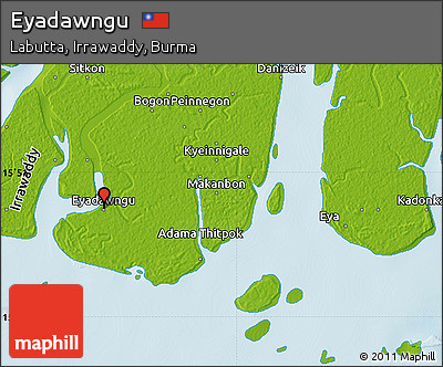 Physical Map of Eyadawngu