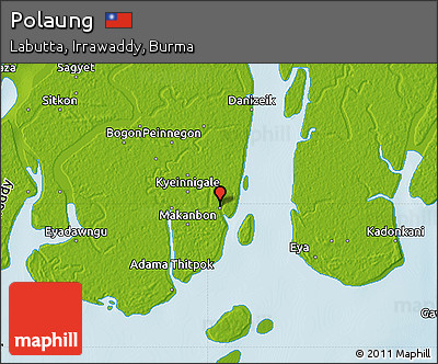 Physical Map of Polaung
