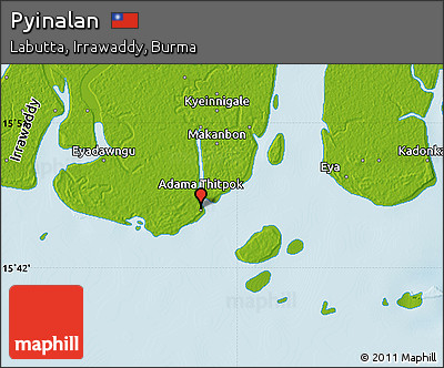Physical Map of Pyinalan