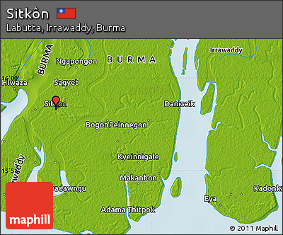 Physical Map of Sitkôn