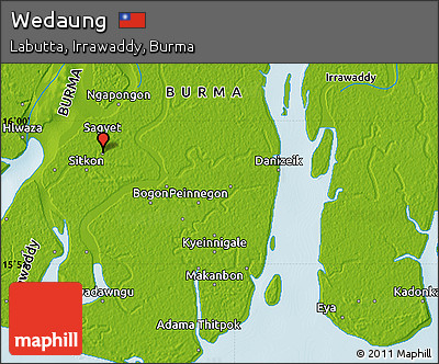 Physical Map of Wedaung