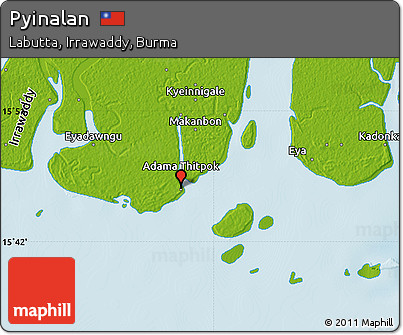 Physical Map of Pyinalan