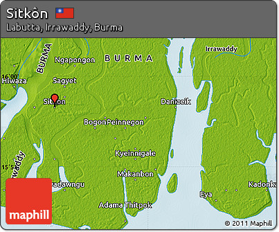 Physical Map of Sitkôn
