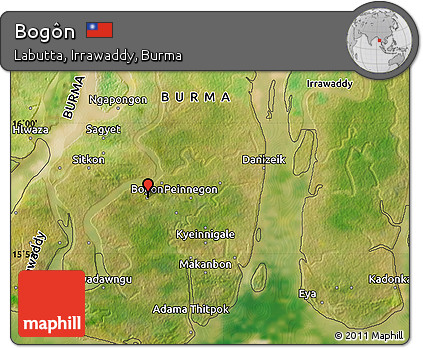 Satellite Map of Bogôn