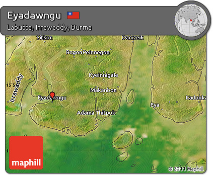 Satellite Map of Eyadawngu