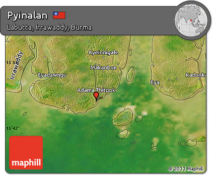 Satellite Map of Pyinalan