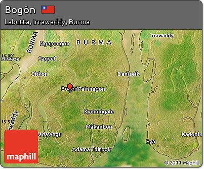 Satellite Map of Bogôn