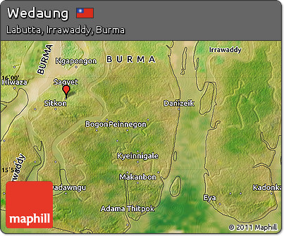 Satellite Map of Wedaung