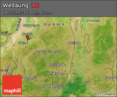 Satellite Map of Wedaung