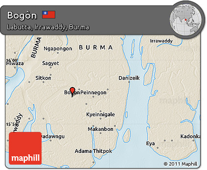 Shaded Relief Map of Bogôn