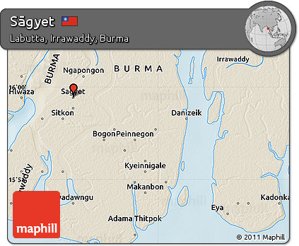Shaded Relief Map of Sāgyet