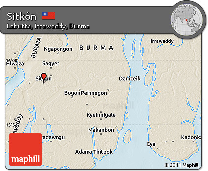 Shaded Relief Map of Sitkôn