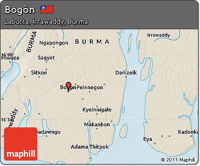 Shaded Relief Map of Bogôn