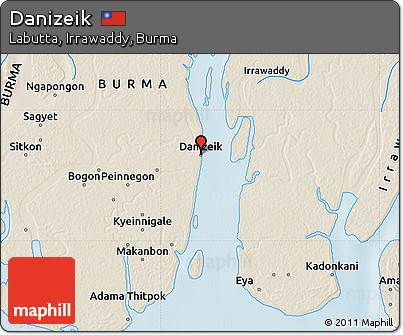 Shaded Relief Map of Danizeik