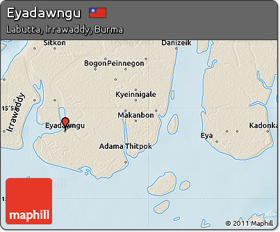 Shaded Relief Map of Eyadawngu