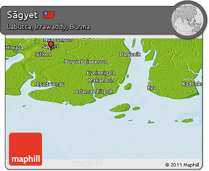 Physical Panoramic Map of Sāgyet