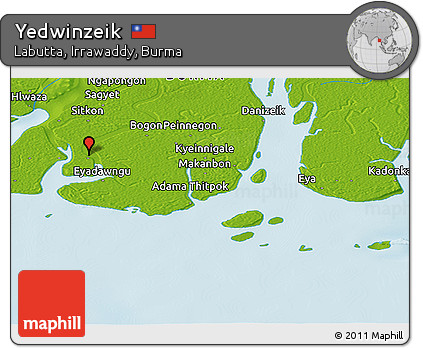 Physical Panoramic Map of Yedwinzeik