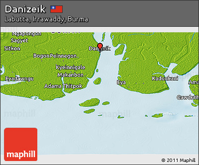 Physical Panoramic Map of Danizeik