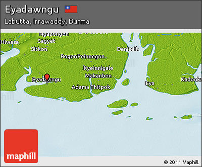 Physical Panoramic Map of Eyadawngu