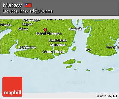 Physical Panoramic Map of Mataw
