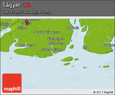 Physical Panoramic Map of Sāgyet