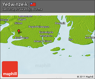 Physical Panoramic Map of Yedwinzeik