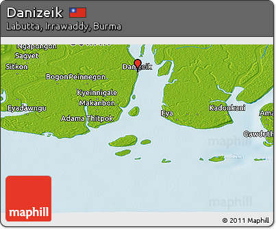 Physical Panoramic Map of Danizeik