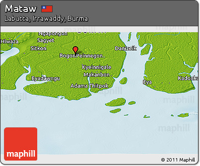 Physical Panoramic Map of Mataw