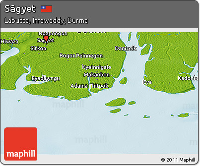 Physical Panoramic Map of Sāgyet