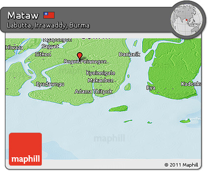Political Panoramic Map of Mataw