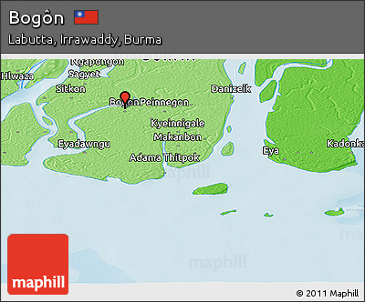 Political Panoramic Map of Bogôn
