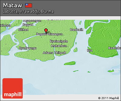 Political Panoramic Map of Mataw