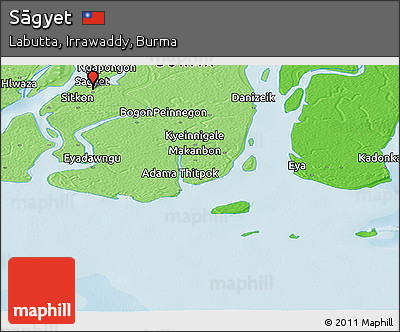 Political Panoramic Map of Sāgyet