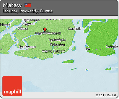 Political Panoramic Map of Mataw