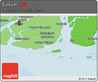 Political Panoramic Map of Sitkôn